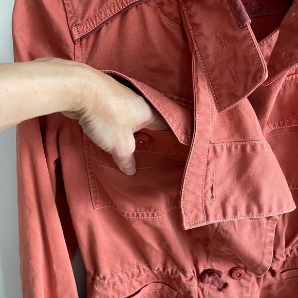 Anthropologie Hei Hei Anorak‎ Coral Utility Jacket Size XS - Picture 8 of 13